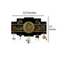 Islamic Kalma Calligraphy Key Holder Black Gold MDF Wall Mount
