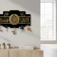 Islamic Kalma Calligraphy Key Holder Black Gold MDF Wall Mount