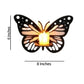 Butterfly Wall Shelves Set of 3 Black MDF Decorative Lighting