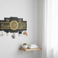 Islamic Kalma Calligraphy Key Holder Black Gold MDF Wall Mount