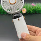 Rechargeable Hand Fan with LED Display | 5 Speed Modes Portable Mini Handy Fan for Kids & School Use